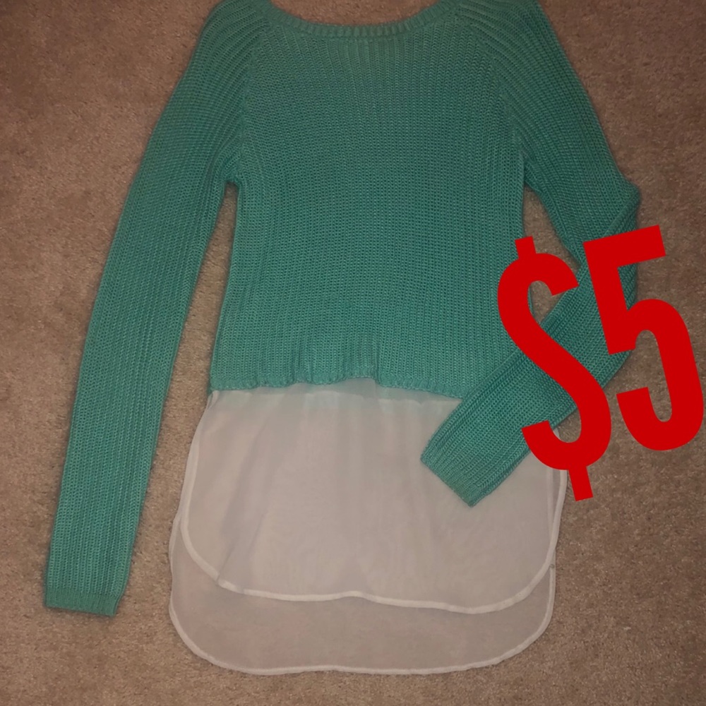 Teal sweater
